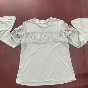 Arizona Jean Co. Girls Teal Embroidered Long Sleeve